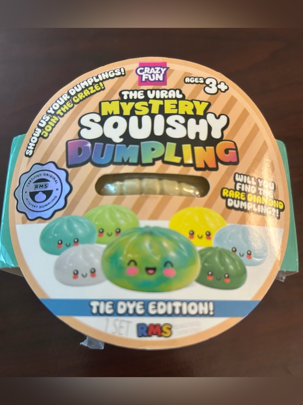 RMS Crazy Fun Mystery Squishy Dumpling - The Tye Dye Edition! NIB